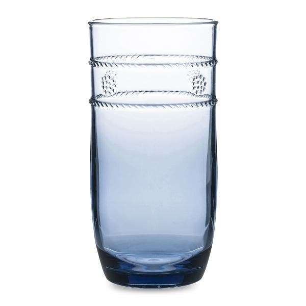 Isabella Acrylic Glassware Collection in Blue