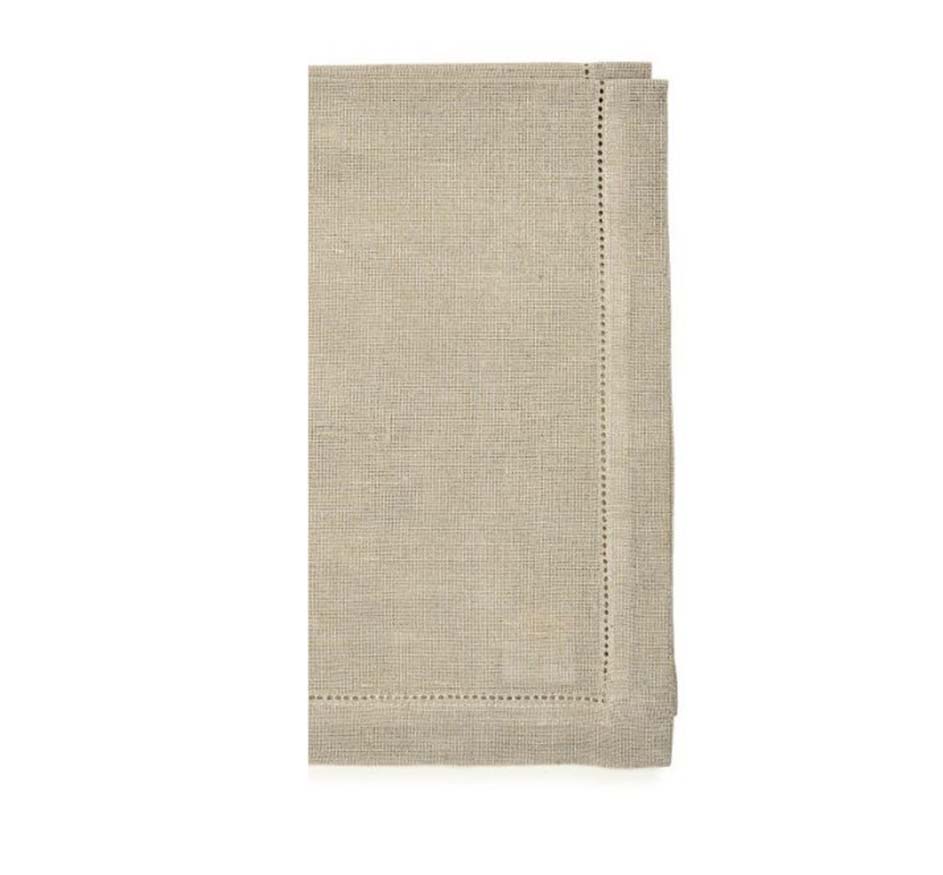 Allover Metallic Napkin in Silver & Taupe