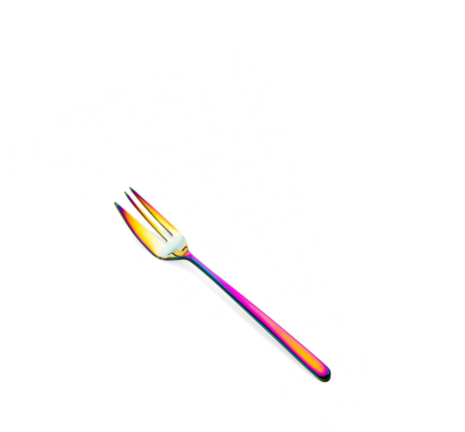 Linea Cake Fork in Rainbow