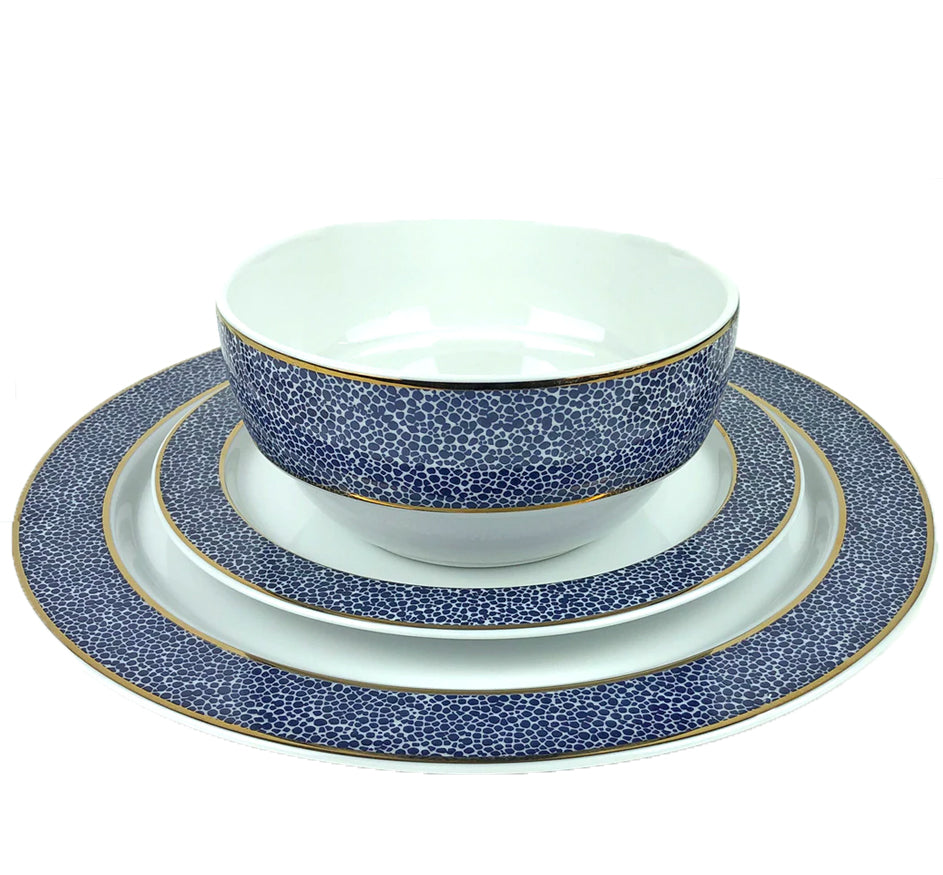 Panthera Dinnerware Collection in Indigo