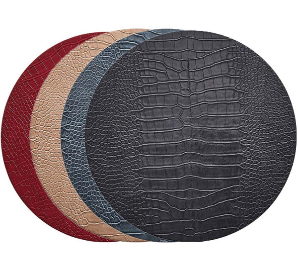 Croco Placemats (Sold in set of 4 and available in 4 colors)