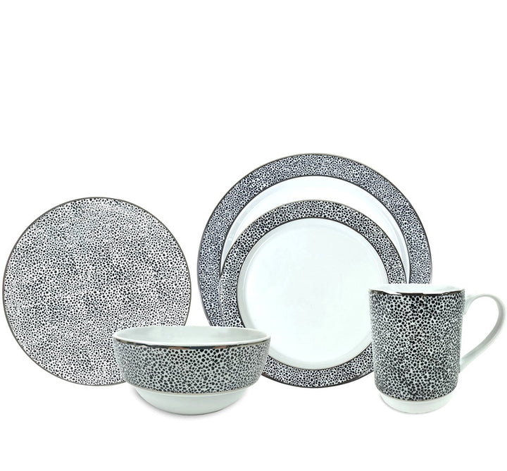 Panthera Dinnerware Collection in Platinum