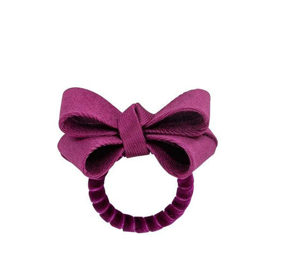 Tuxedo Napkin Ring in Plum (Set of 4)