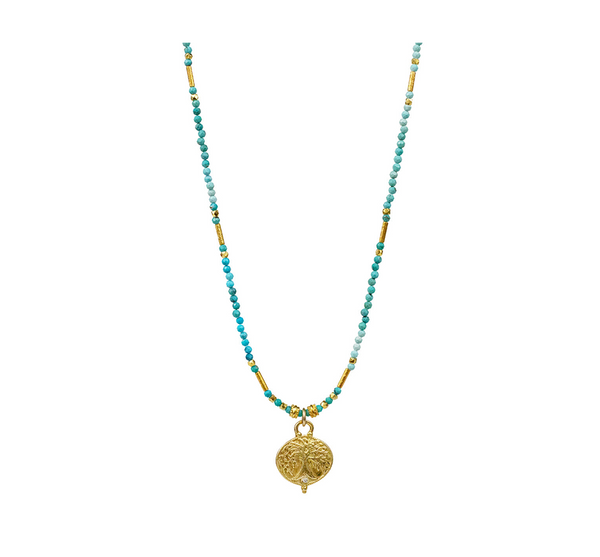 Raina Necklace in Turquoise