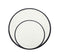 ROLLED RIM DINNERWARE COLLECTION in BLACK & WHITE