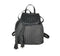 Backpack in Woven Leather Black In Two Sizes