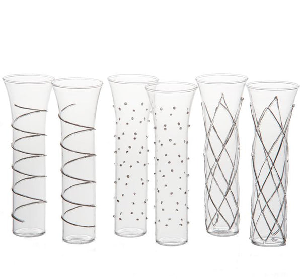 Razzle Stemless Champagne Glasses, Set of 6 (Available in 2 Colors)