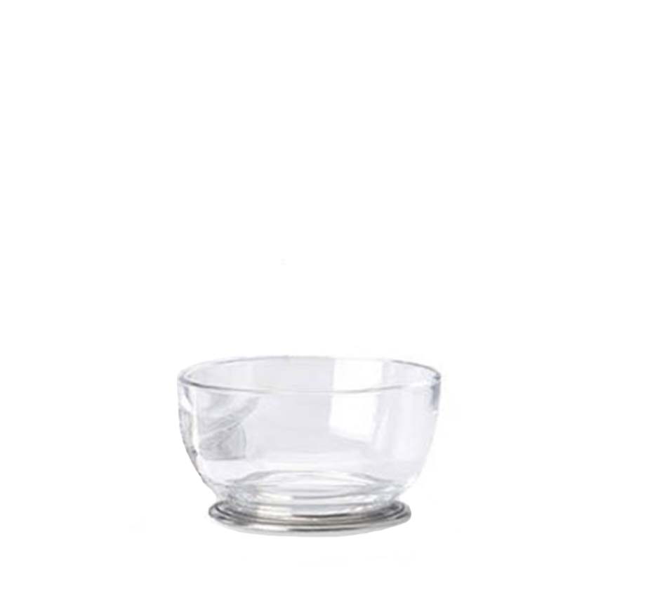 Crystal and Pewter Bowl Small