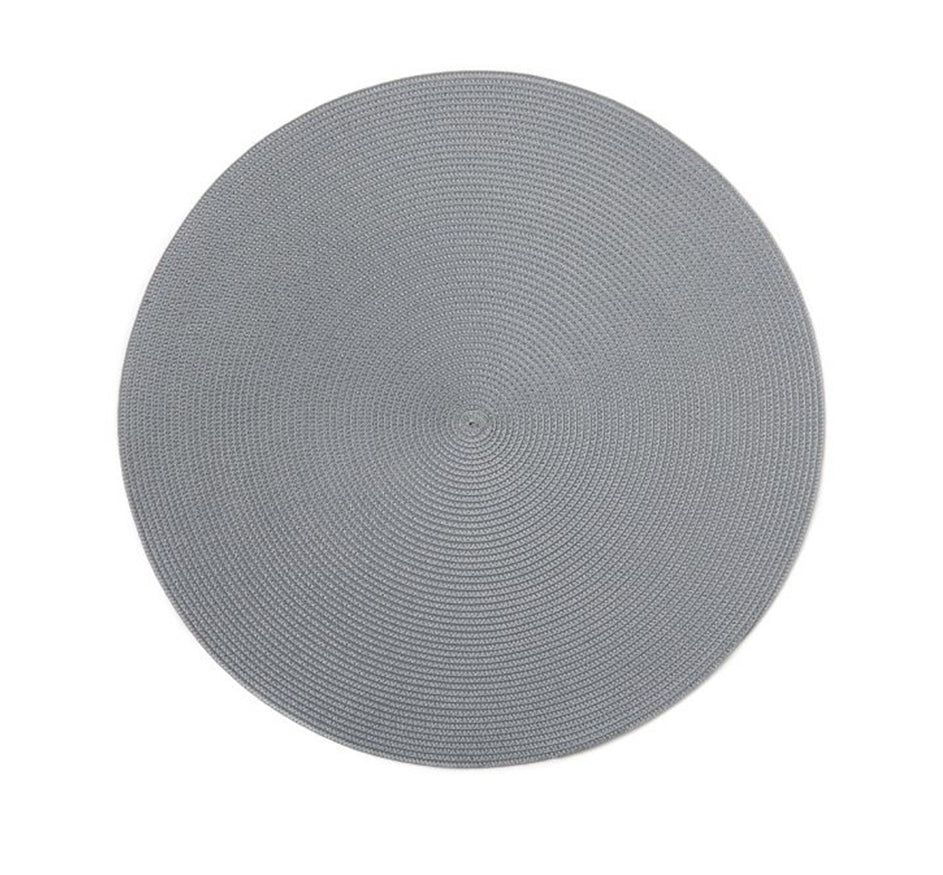 Linen Finish Round Mat Collection Set of 4 (16 colors available)