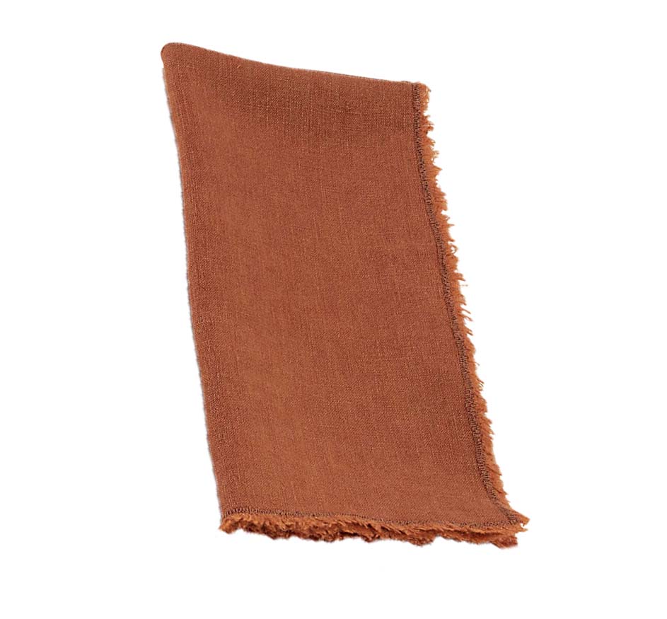 Stone Washed Fringe Napkins