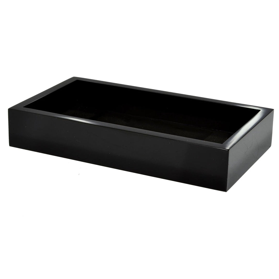 Lucite Bath Collection In Black Ice