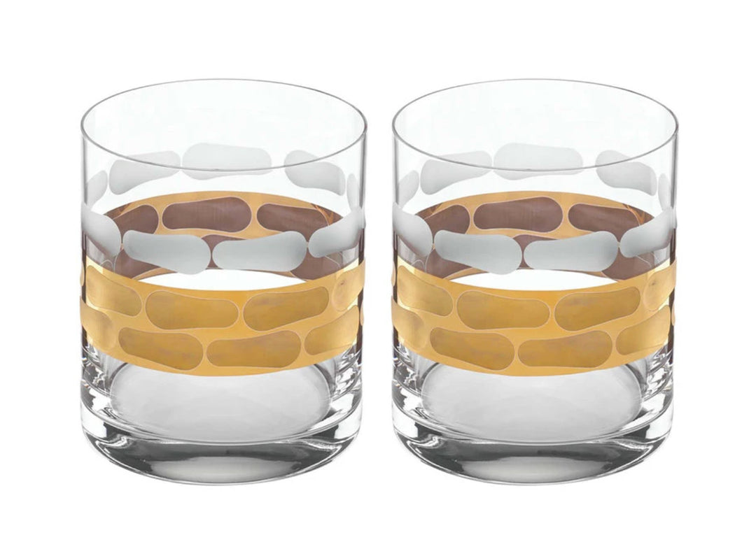 Truro Glass Drinkware Collection in Gold