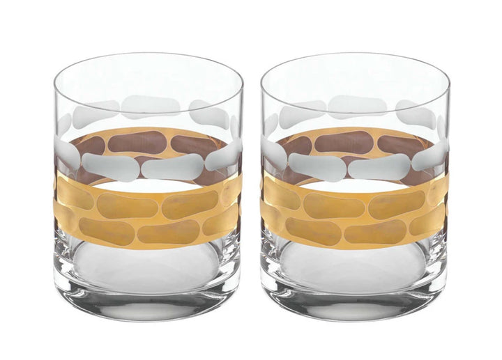 Truro Glass Drinkware Collection in Gold