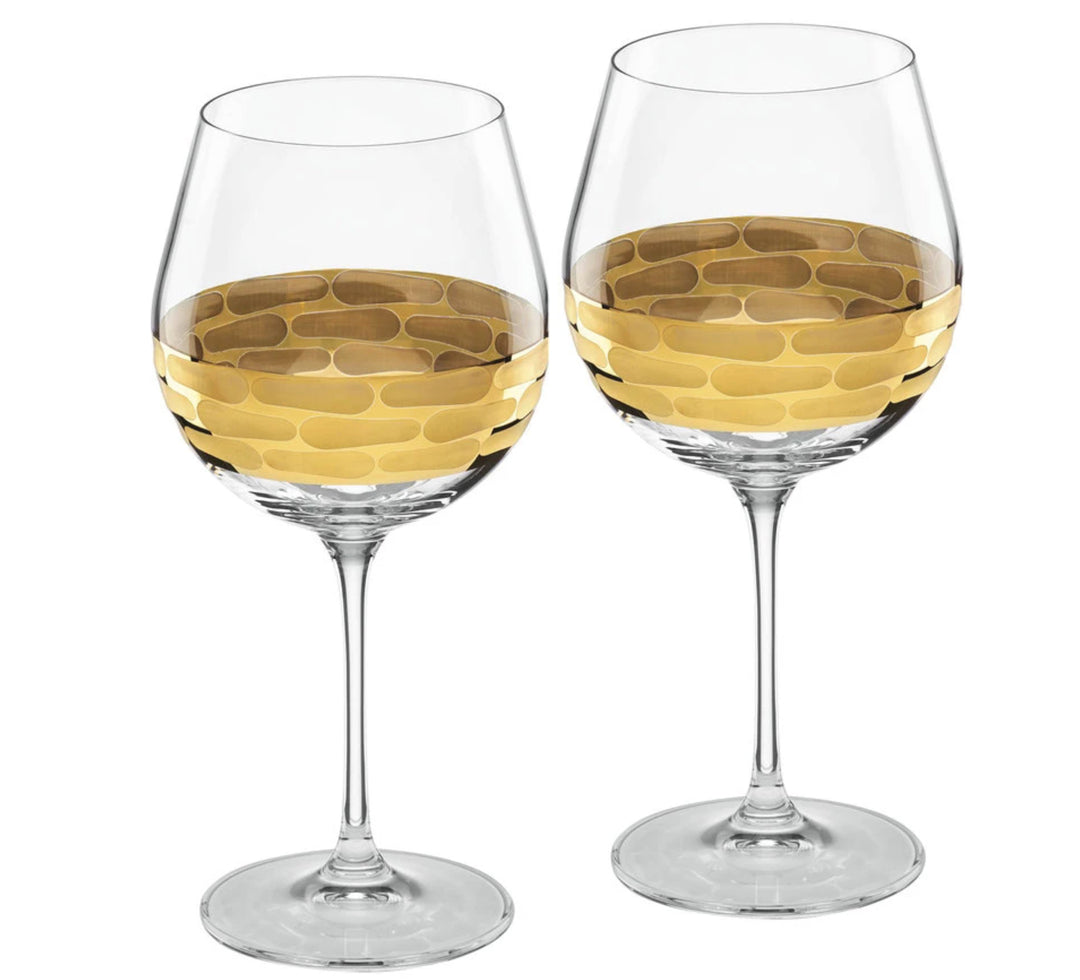 Truro Glass Drinkware Collection in Gold