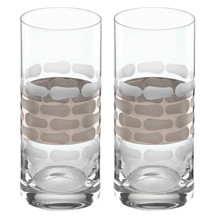 Truro Glass Drinkware Collection in Platinum