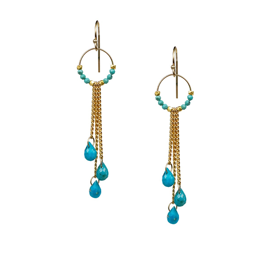 Sienna Earrings in Turquoise