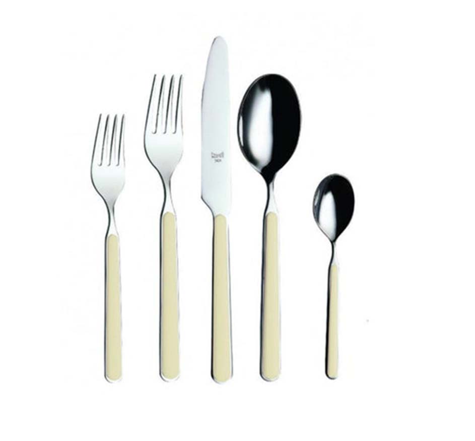 Fantasia 5 Piece Flatware In Turtle Dove