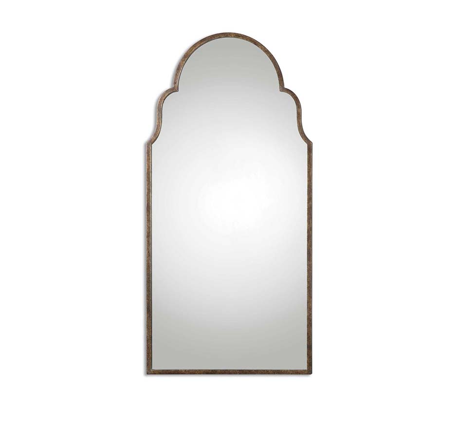 Braydon Tall Arch Mirror Bronze Finish