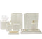 Arles Bath Collection In White Faux Horn