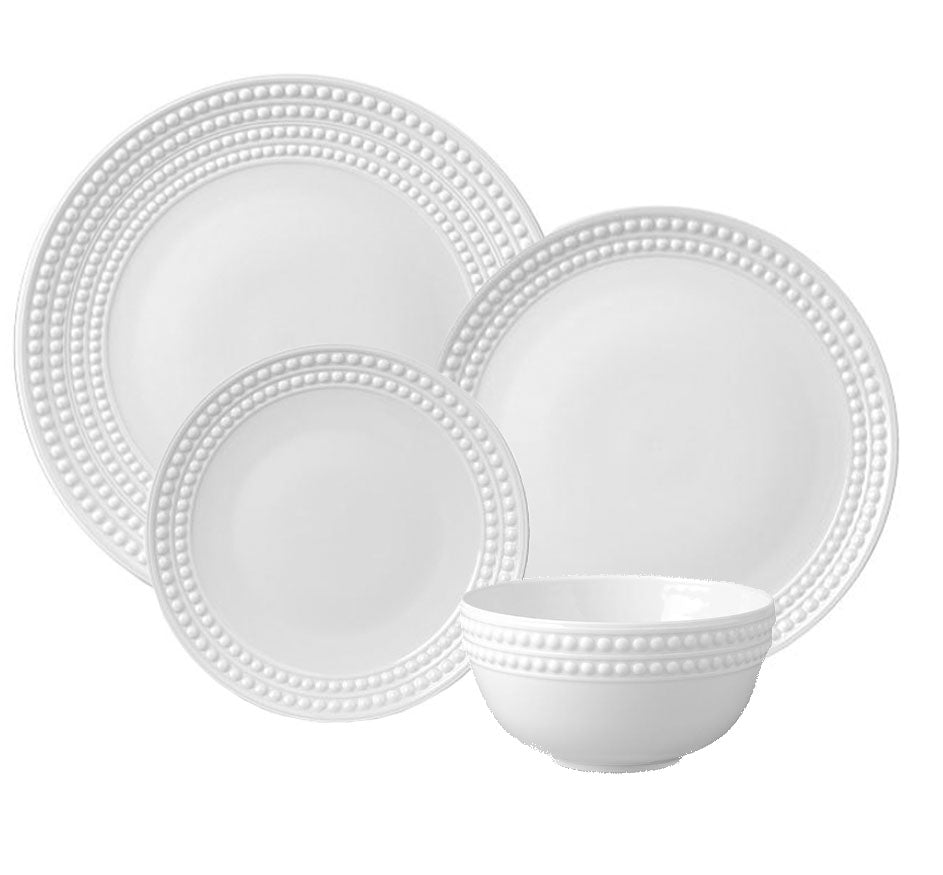 Perlee Dinnerware Collection in White